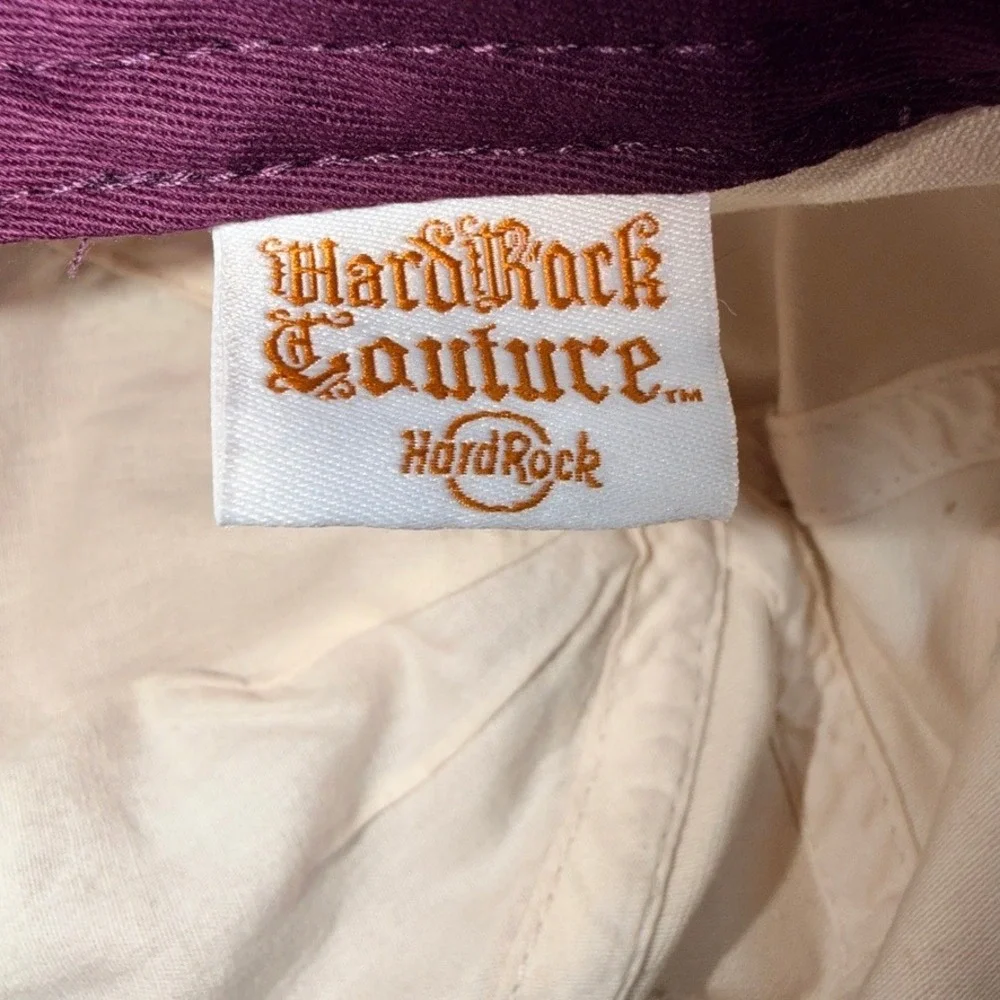 Vintage Hard Rock Couture New Orleans Rock Royalty Hat Leopard Distressed